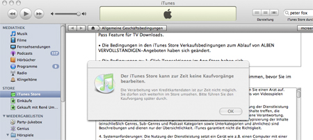 iTunes will nicht
